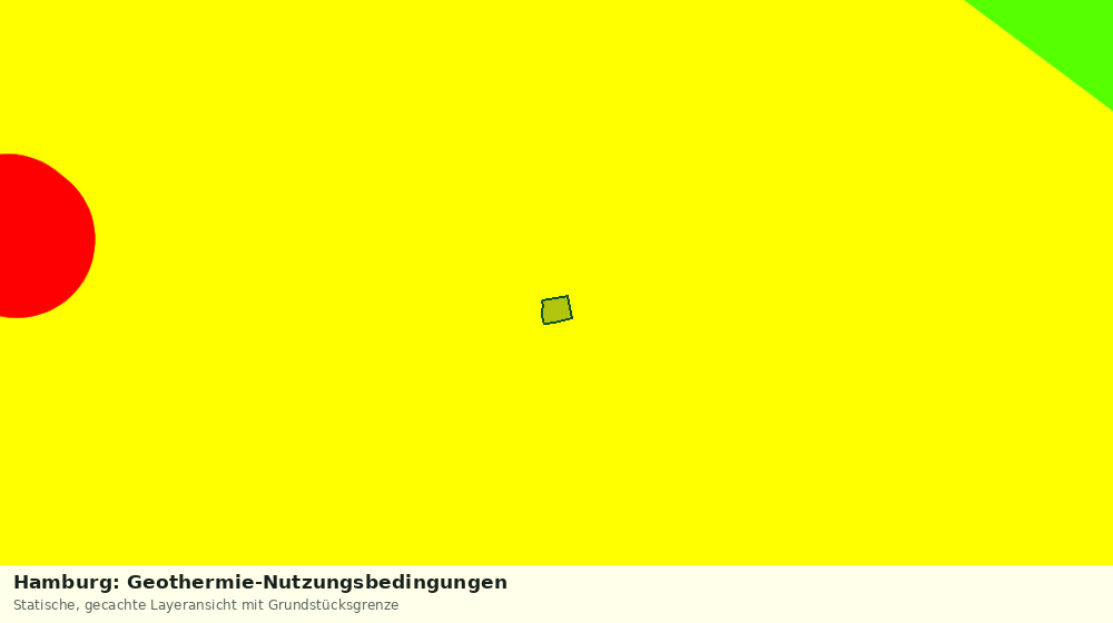 Statische Kartenansicht: Hamburg: Geothermie-Nutzungsbedingungen