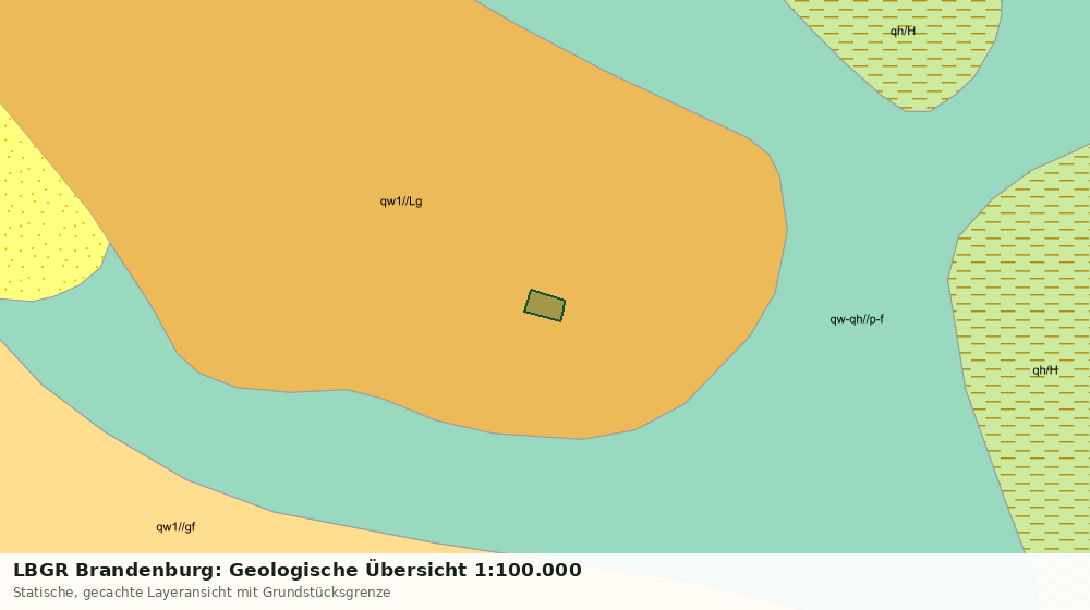 Statische Kartenansicht: LBGR Brandenburg: Geologische Übersicht 1:100.000