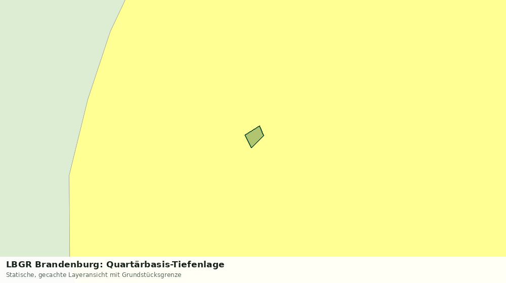 Statische Kartenansicht: LBGR Brandenburg: Quartärbasis-Tiefenlage