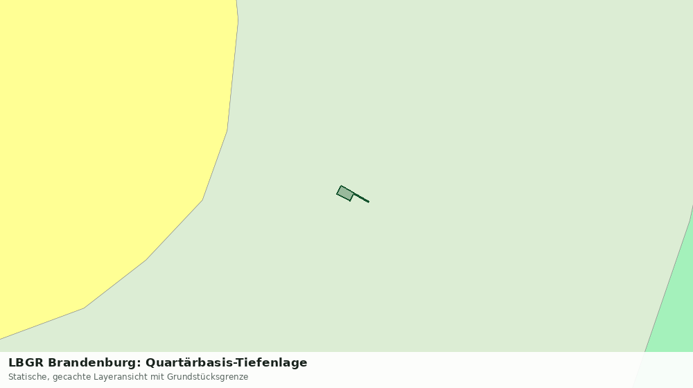 Statische Kartenansicht: LBGR Brandenburg: Quartärbasis-Tiefenlage