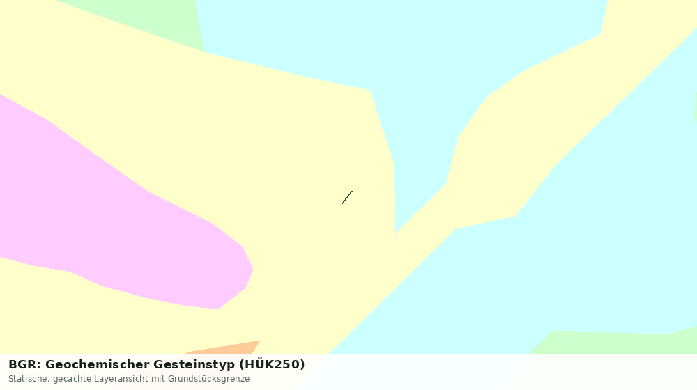 Statische Kartenansicht: BGR: Geochemischer Gesteinstyp (HÜK250)
