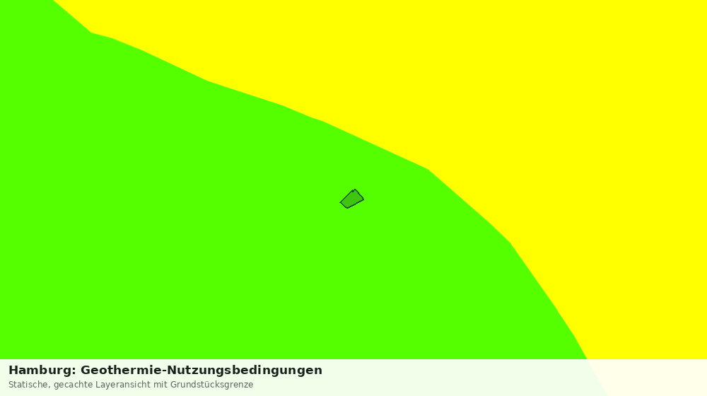 Statische Kartenansicht: Hamburg: Geothermie-Nutzungsbedingungen