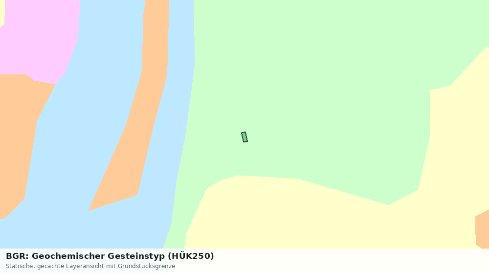 Statische Kartenansicht: BGR: Geochemischer Gesteinstyp (HÜK250)