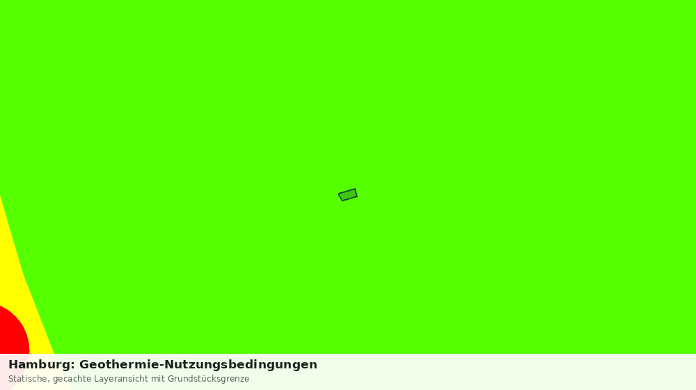 Statische Kartenansicht: Hamburg: Geothermie-Nutzungsbedingungen