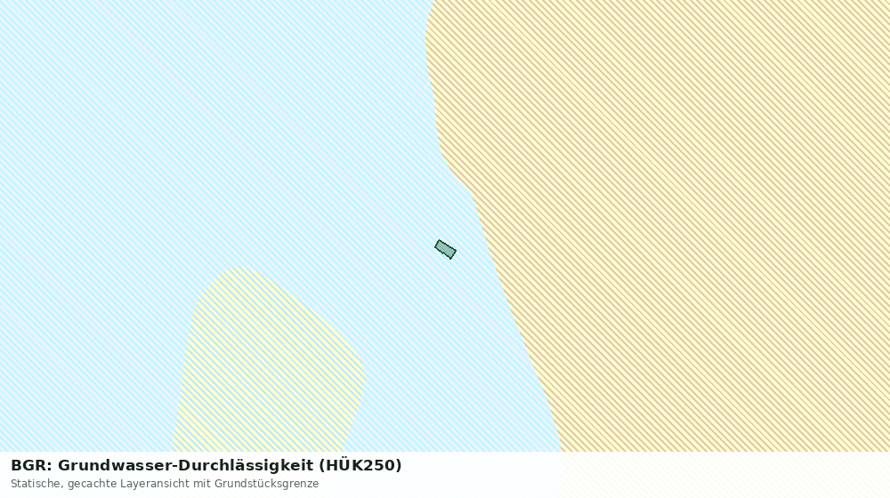 Statische Kartenansicht: BGR: Grundwasser-Durchlässigkeit (HÜK250)