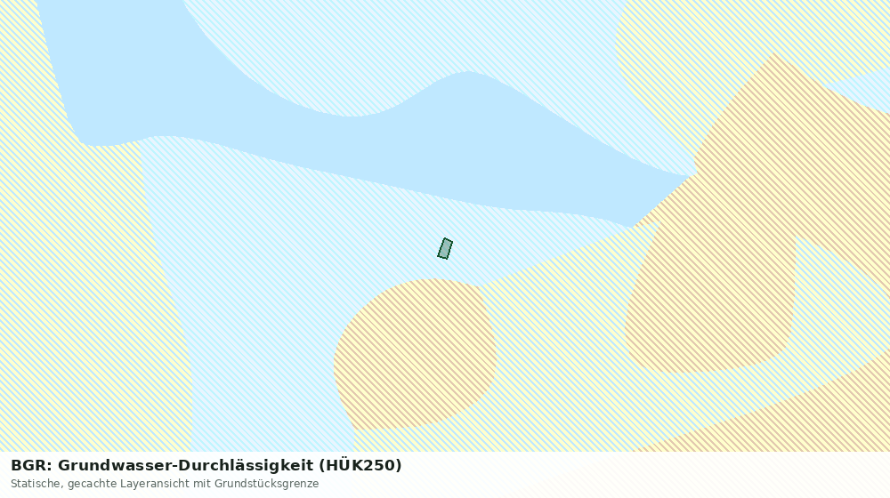 Statische Kartenansicht: BGR: Grundwasser-Durchlässigkeit (HÜK250)