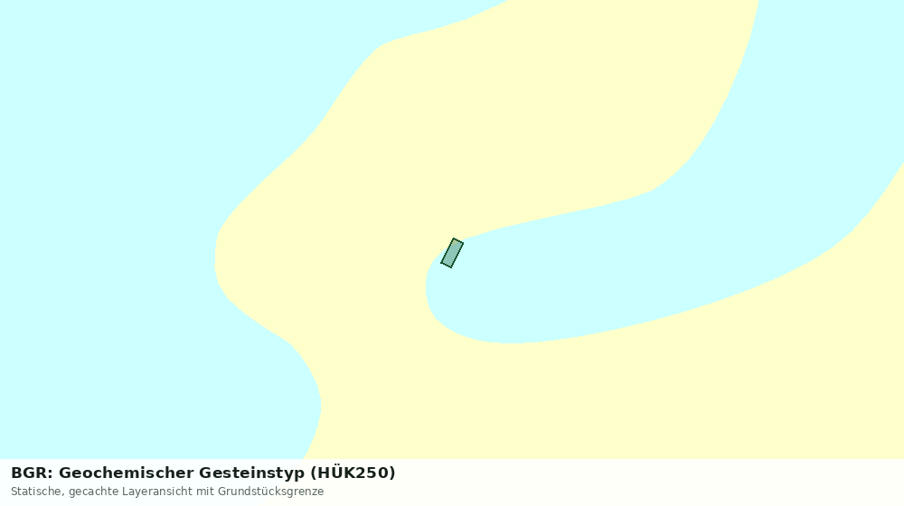 Statische Kartenansicht: BGR: Geochemischer Gesteinstyp (HÜK250)