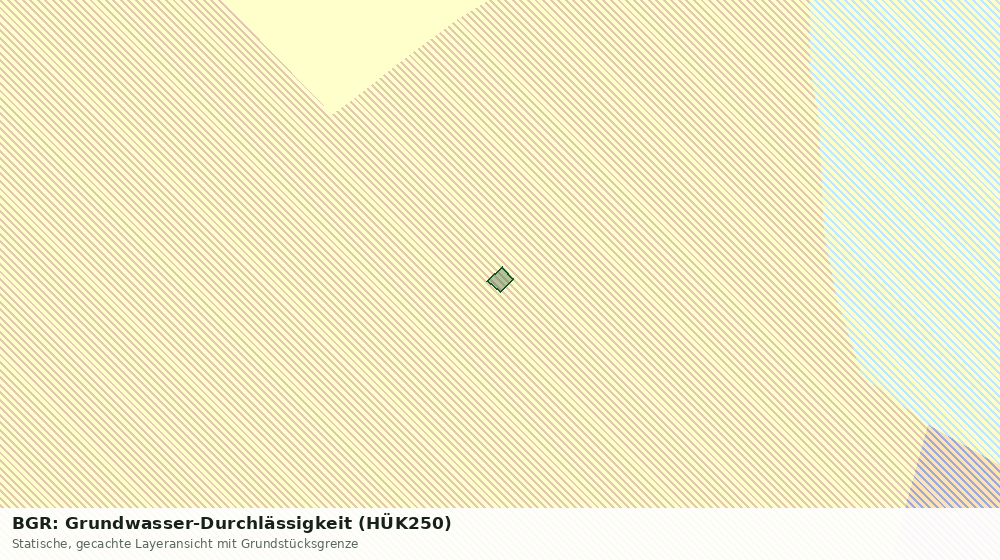 Statische Kartenansicht: BGR: Grundwasser-Durchlässigkeit (HÜK250)