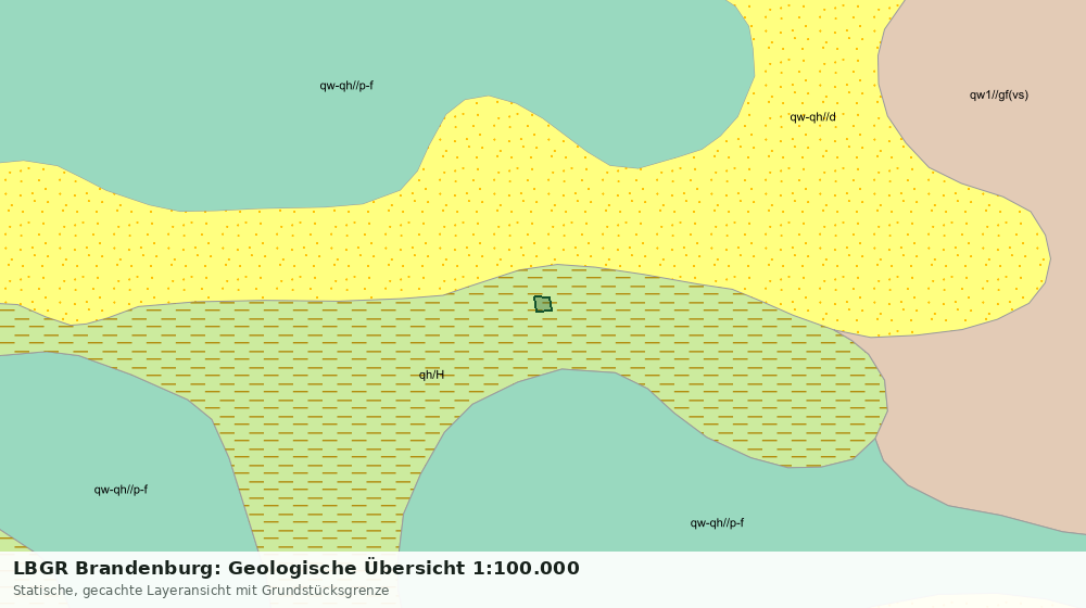Statische Kartenansicht: LBGR Brandenburg: Geologische Übersicht 1:100.000
