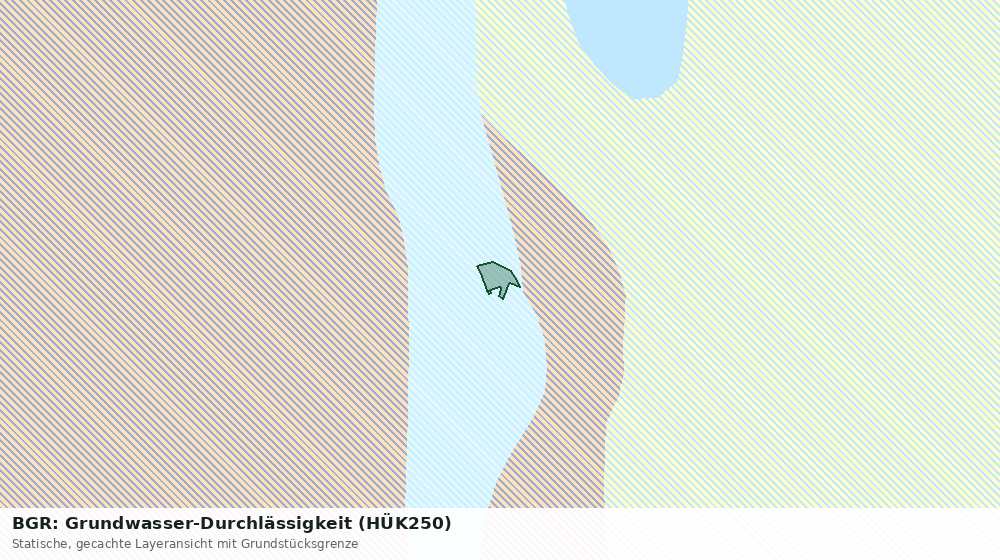 Statische Kartenansicht: BGR: Grundwasser-Durchlässigkeit (HÜK250)