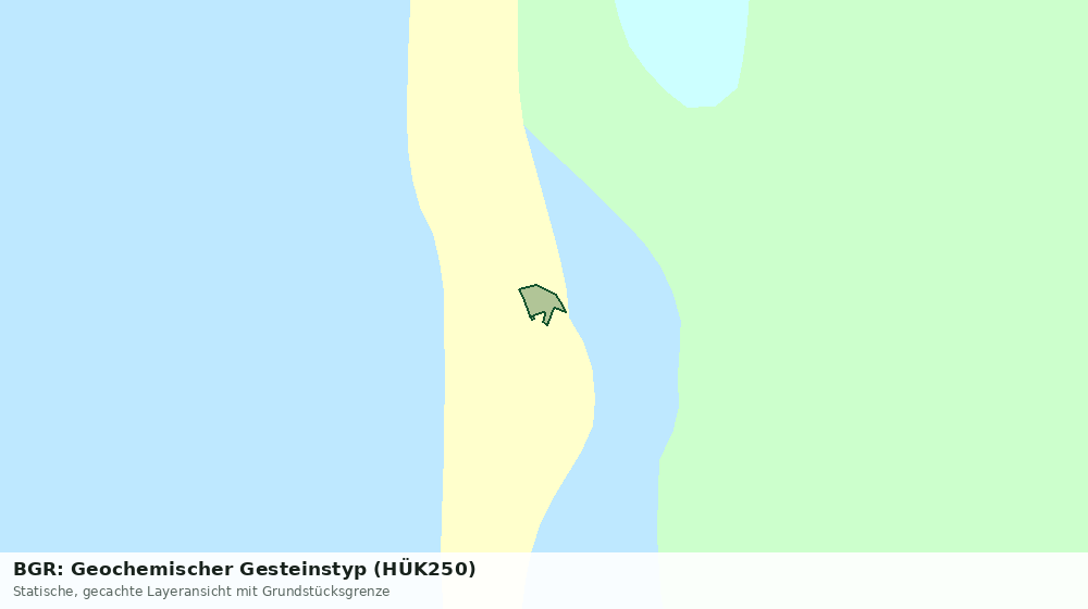 Statische Kartenansicht: BGR: Geochemischer Gesteinstyp (HÜK250)