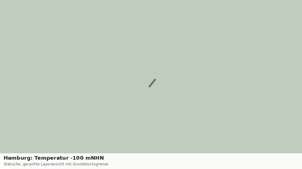 Statische Kartenansicht: Hamburg: Temperatur -100 mNHN