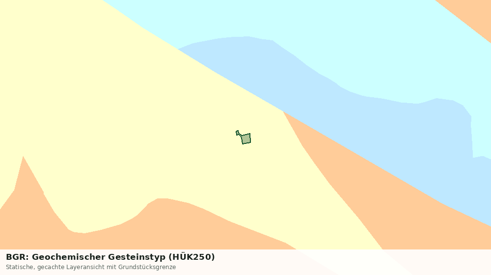Statische Kartenansicht: BGR: Geochemischer Gesteinstyp (HÜK250)