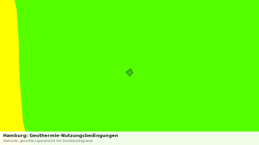 Statische Kartenansicht: Hamburg: Geothermie-Nutzungsbedingungen