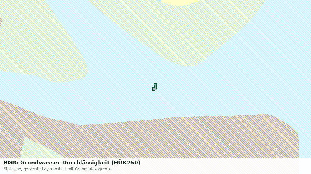 Statische Kartenansicht: BGR: Grundwasser-Durchlässigkeit (HÜK250)