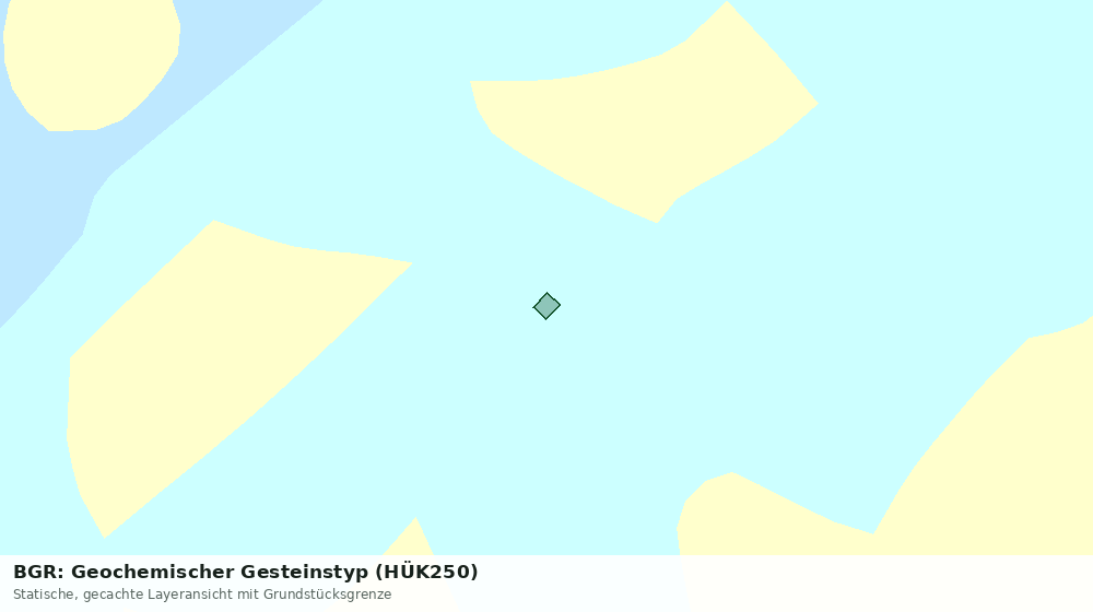 Statische Kartenansicht: BGR: Geochemischer Gesteinstyp (HÜK250)