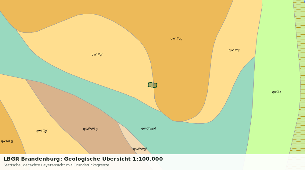 Statische Kartenansicht: LBGR Brandenburg: Geologische Übersicht 1:100.000