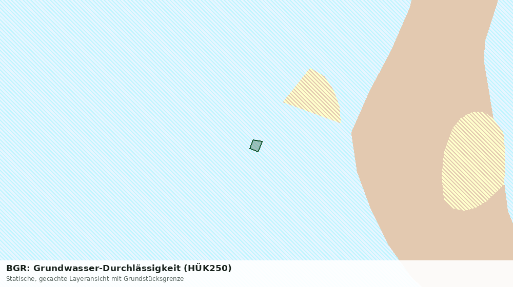Statische Kartenansicht: BGR: Grundwasser-Durchlässigkeit (HÜK250)