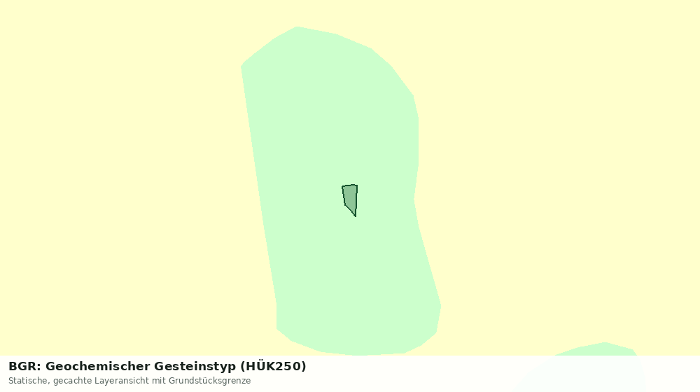 Statische Kartenansicht: BGR: Geochemischer Gesteinstyp (HÜK250)