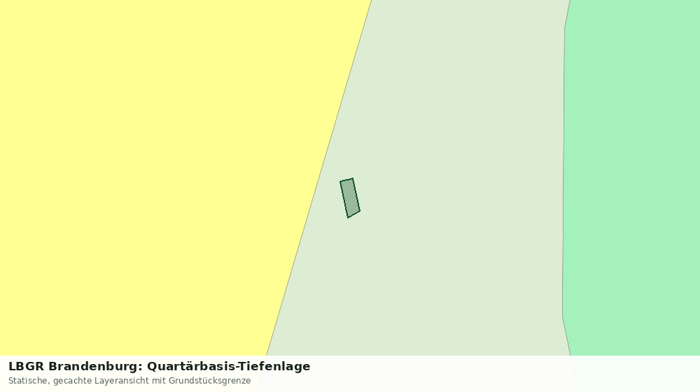 Statische Kartenansicht: LBGR Brandenburg: Quartärbasis-Tiefenlage