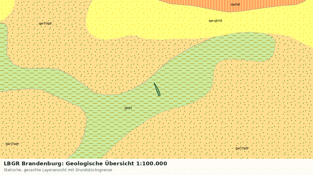 Statische Kartenansicht: LBGR Brandenburg: Geologische Übersicht 1:100.000