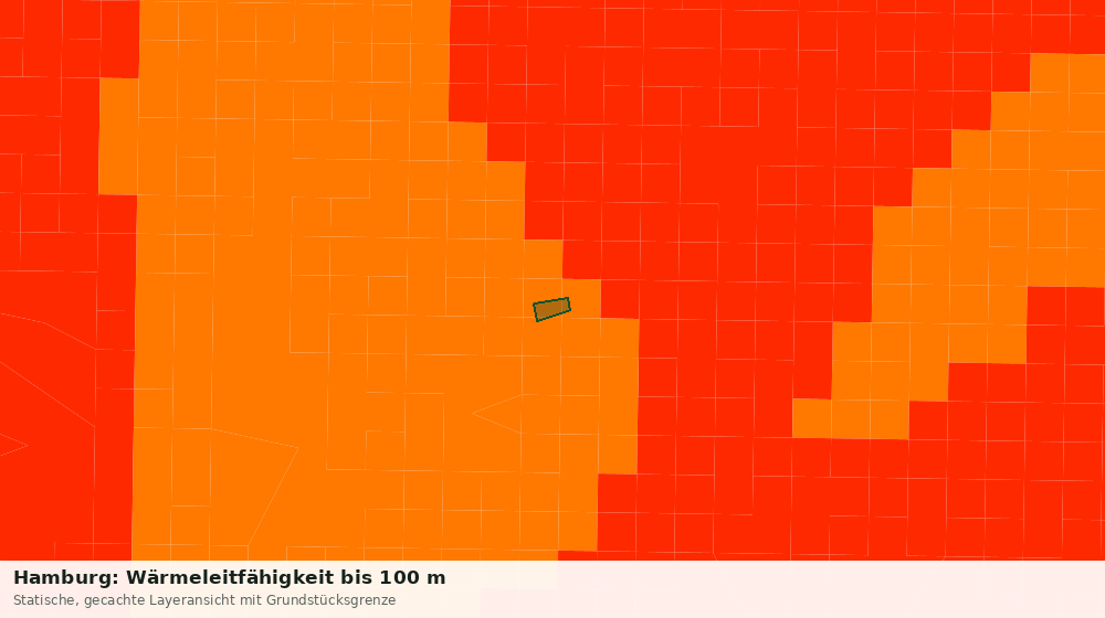 Statische Kartenansicht: Hamburg: Wärmeleitfähigkeit bis 100 m