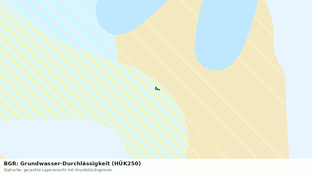 Statische Kartenansicht: BGR: Grundwasser-Durchlässigkeit (HÜK250)