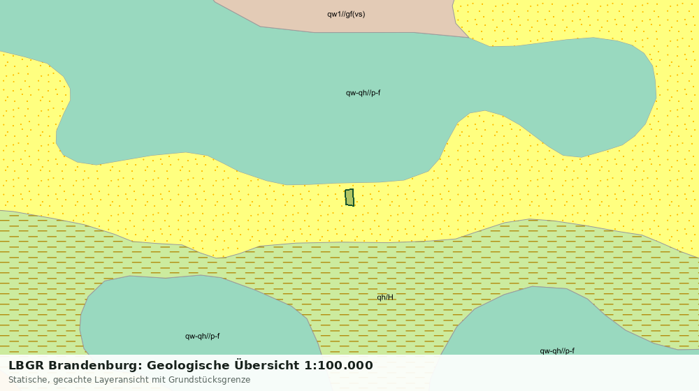 Statische Kartenansicht: LBGR Brandenburg: Geologische Übersicht 1:100.000
