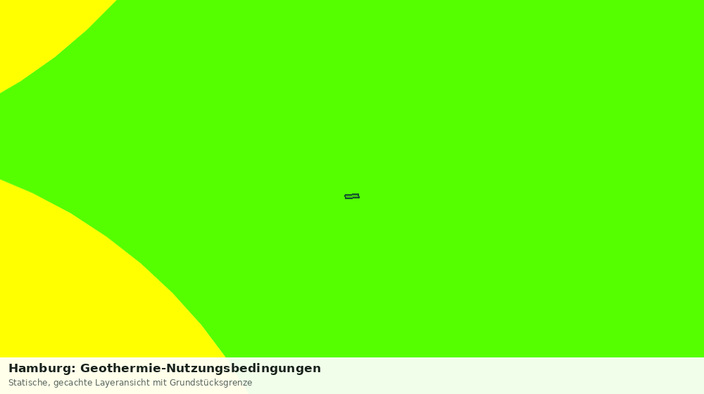 Statische Kartenansicht: Hamburg: Geothermie-Nutzungsbedingungen