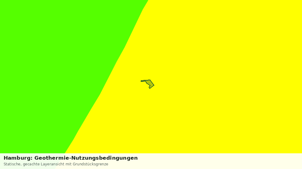Statische Kartenansicht: Hamburg: Geothermie-Nutzungsbedingungen