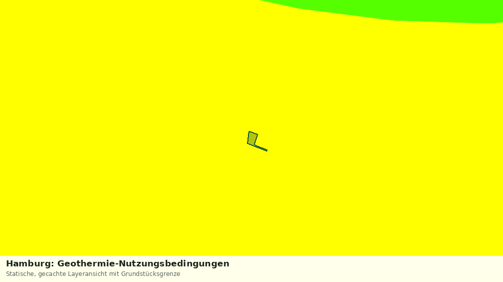 Statische Kartenansicht: Hamburg: Geothermie-Nutzungsbedingungen