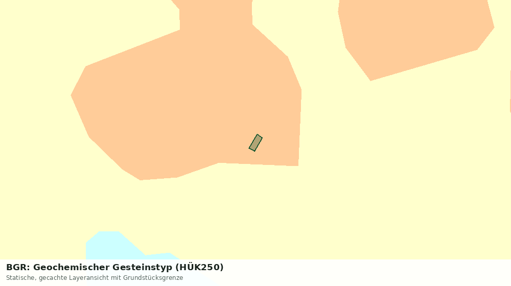 Statische Kartenansicht: BGR: Geochemischer Gesteinstyp (HÜK250)