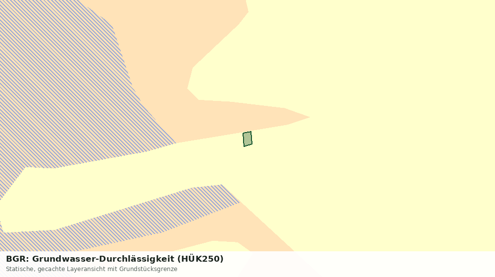 Statische Kartenansicht: BGR: Grundwasser-Durchlässigkeit (HÜK250)
