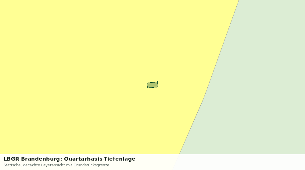 Statische Kartenansicht: LBGR Brandenburg: Quartärbasis-Tiefenlage