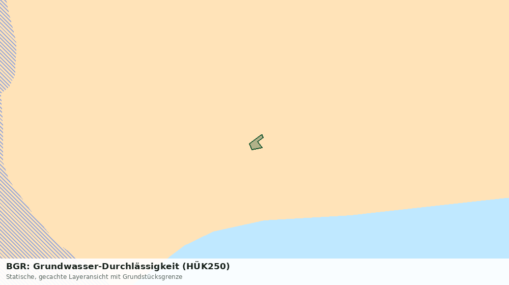Statische Kartenansicht: BGR: Grundwasser-Durchlässigkeit (HÜK250)