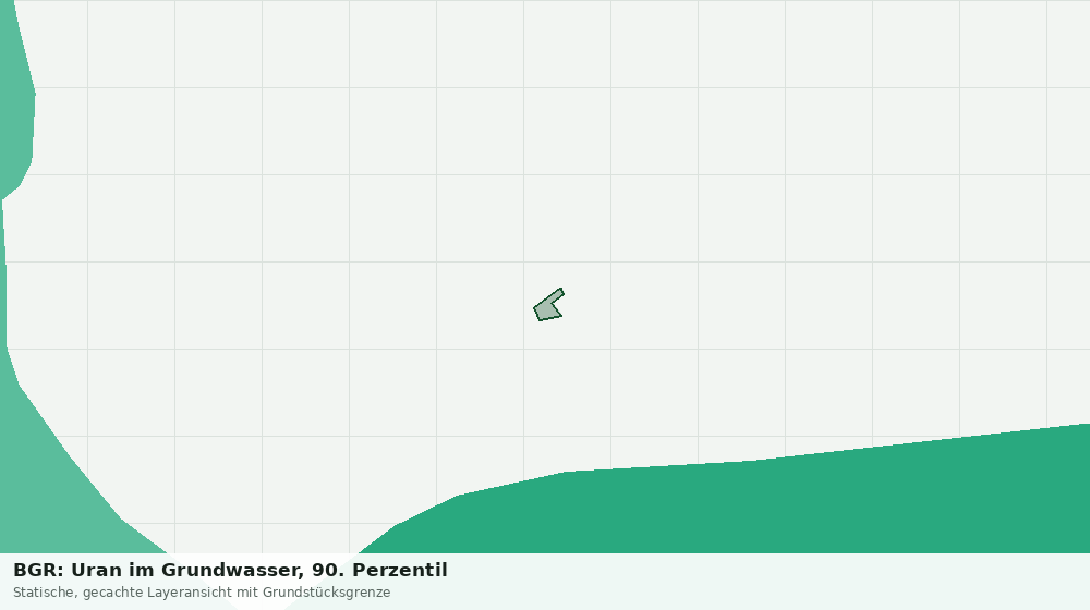 Statische Kartenansicht: BGR: Uran im Grundwasser, 90. Perzentil