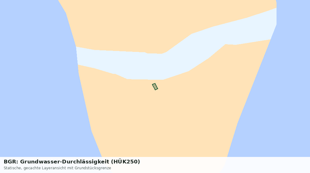 Statische Kartenansicht: BGR: Grundwasser-Durchlässigkeit (HÜK250)