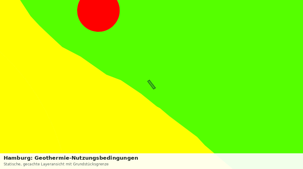 Statische Kartenansicht: Hamburg: Geothermie-Nutzungsbedingungen