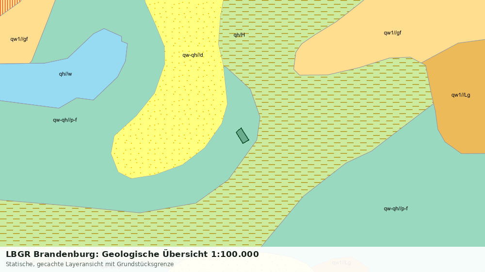 Statische Kartenansicht: LBGR Brandenburg: Geologische Übersicht 1:100.000