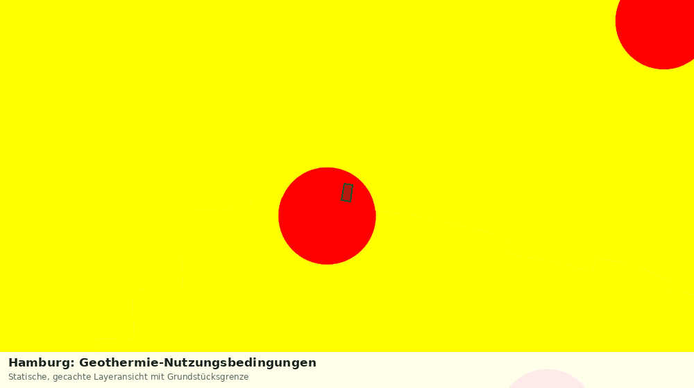 Statische Kartenansicht: Hamburg: Geothermie-Nutzungsbedingungen