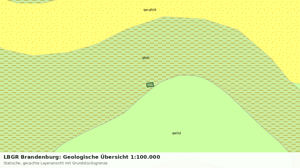 Statische Kartenansicht: LBGR Brandenburg: Geologische Übersicht 1:100.000