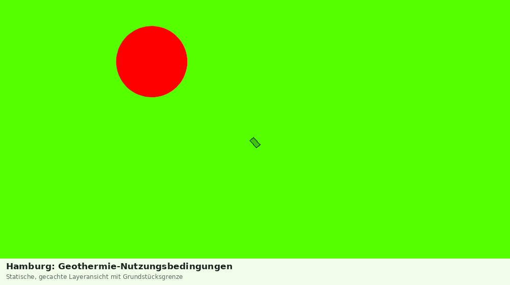 Statische Kartenansicht: Hamburg: Geothermie-Nutzungsbedingungen