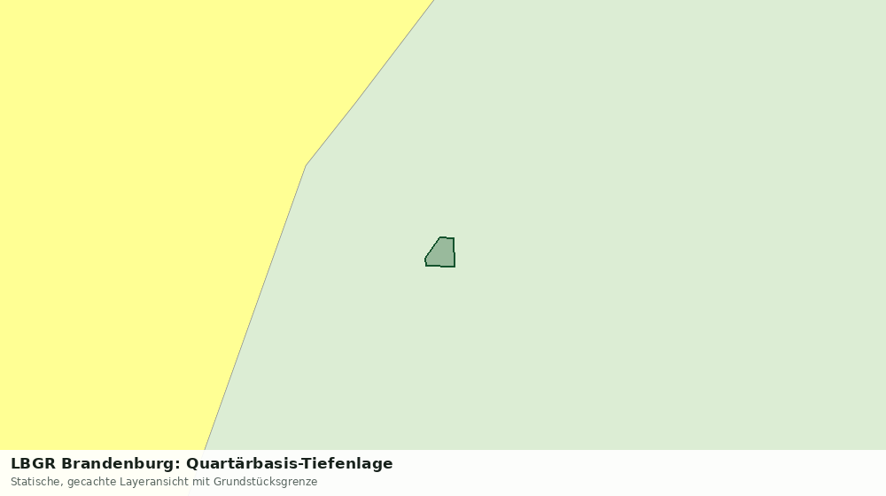 Statische Kartenansicht: LBGR Brandenburg: Quartärbasis-Tiefenlage