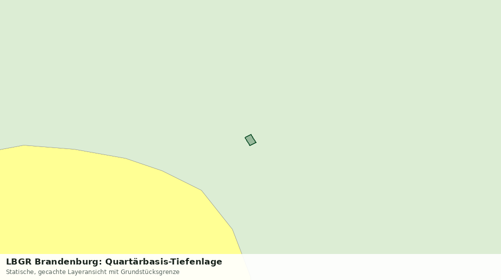 Statische Kartenansicht: LBGR Brandenburg: Quartärbasis-Tiefenlage