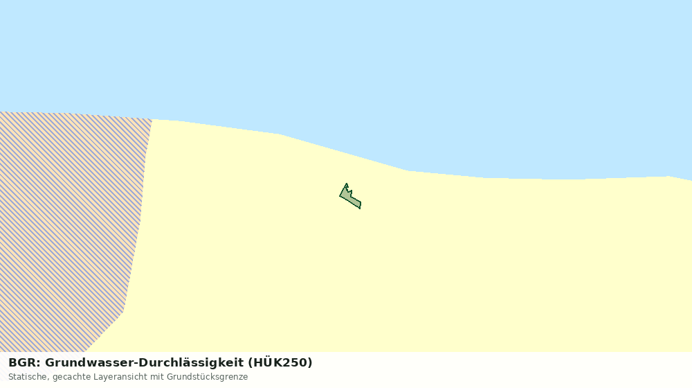 Statische Kartenansicht: BGR: Grundwasser-Durchlässigkeit (HÜK250)