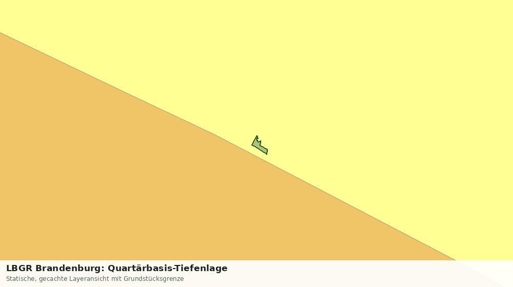 Statische Kartenansicht: LBGR Brandenburg: Quartärbasis-Tiefenlage