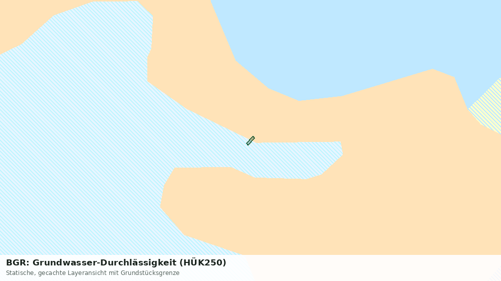 Statische Kartenansicht: BGR: Grundwasser-Durchlässigkeit (HÜK250)