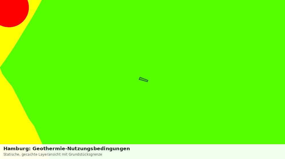 Statische Kartenansicht: Hamburg: Geothermie-Nutzungsbedingungen