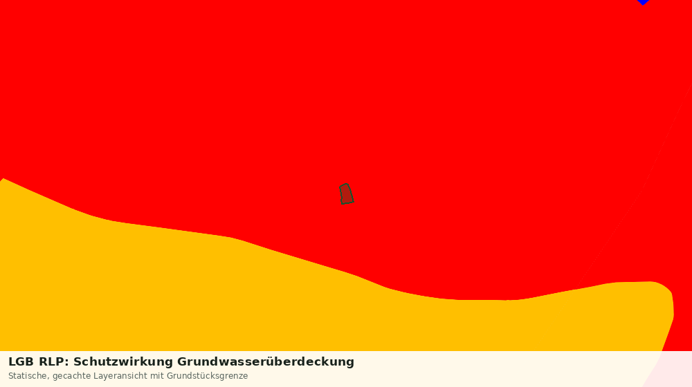 Statische Kartenansicht: LGB RLP: Schutzwirkung Grundwasserüberdeckung