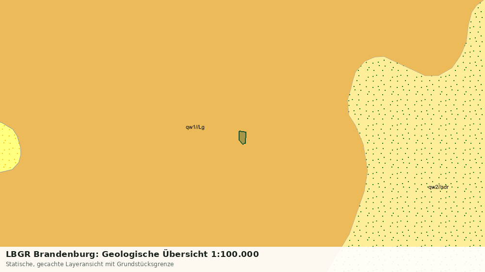 Statische Kartenansicht: LBGR Brandenburg: Geologische Übersicht 1:100.000